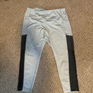 Silver and Black Leggings